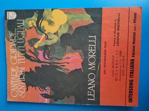 Spartito leano morelli - leano, cantare