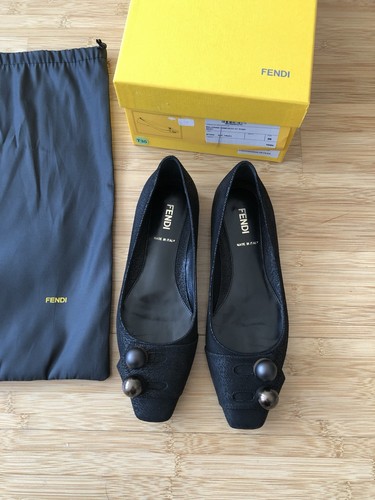 Ballerine fendi pelle nera - ballerine,