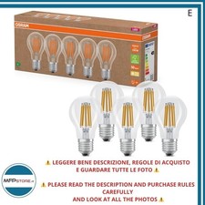 Lampadine LED Osram E27 100W equivalenti 2700K Bianco Caldo 5 pezzi