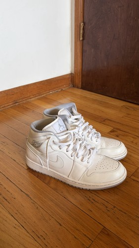 Jordan mid bianco grigio - bianco,