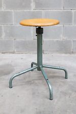 Sgabello Vintage  Industriale regolabile in metallo legno
