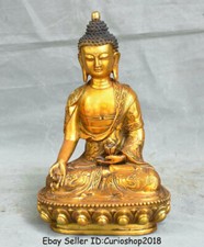 11.6" Old Tibet Temple Copper