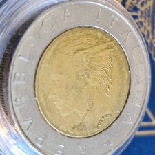 MONETA 500 LIRE ITALIA 1998