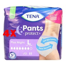 4 X Tena Pants  Plus Night L