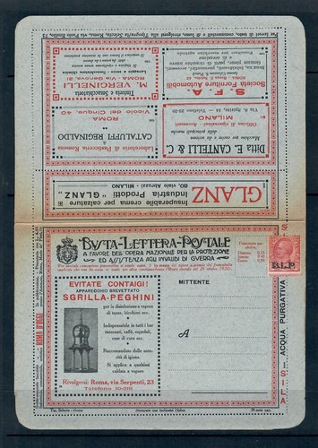 Busta lettera postale p - busta, b.l.p
