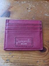 Super Portatessere Camomilla Milano Rosso Effetto Saffiano Easy Chic