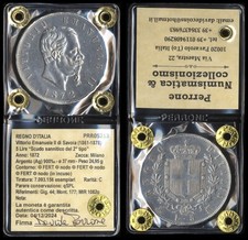 #05213] REGNO D'ITALIA VITTORIO EMANUELE II  5 LIRE SCUDO 1872 MILANO -  PERIZIA