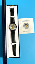 OROLOGIO NUOVO VECCHIO STOCK VINTAGE PALAZZO BRUGIOTTI PAOLO III FARNESE PELLE NERA