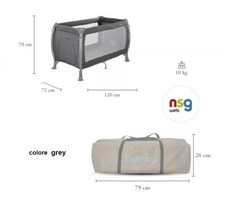 Borsa trasporto lettino lodge grey con manici 9Z94K8GRY INGLESINA -nuovo-Italia