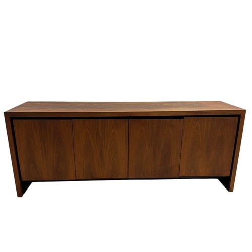 Mcm style walnut credenza - mcm, 4