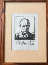 Quadro Di Benito Mussolini Con
