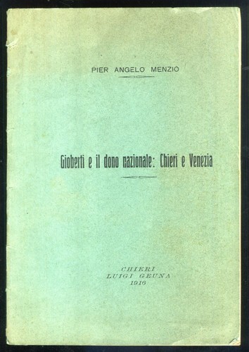 Gioberti dono nazionale - gioberti,