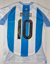 Lionel Messi(10) Argentina firmato a mano con cOA spedizione gratuita in tutto il mondo