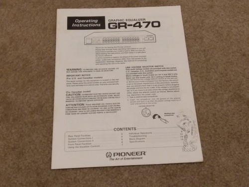 Pioneer 470 originale - pioneer, gr-470