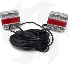 KIT LUCI MAGNETICI, 12V, CON FANALI A LED, RICAMBIO TRATTORE, RIMORCHIO AGRICOLO