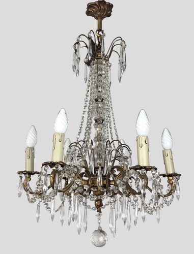Lampadario grande bronzo