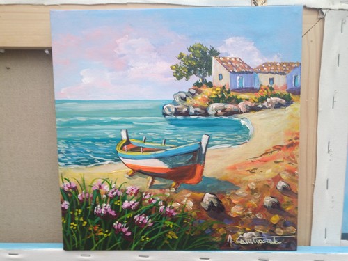 Dipinto olio tela - su, cm