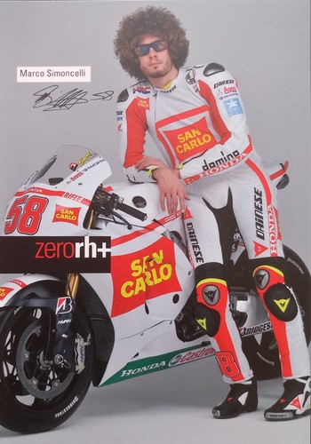 Cartolina moto simoncelli - cartolina,