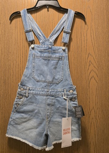 Salopette corta denim rosa - corta, in