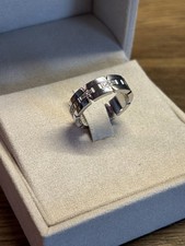 Anello CARTIER Tank Francaise- Brillanti - Oro Bianco 18k Misura 13