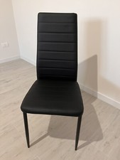 SET 10 PZ SEDIA NERO, 51x41x98 H seduta 46 H