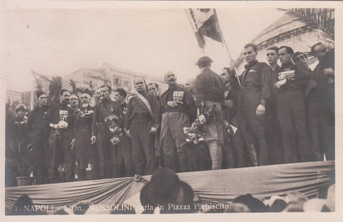 A8376 napoli 1922 mussolini - 1922,,
