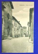 ? CARTOLINA COSTACCIARO CORSO UMBERTO I ANIMATA CHIESA OROLOGIO 1940 BELLA ?