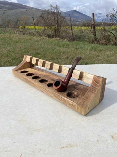 Portapipe legno noce 7 - in, di