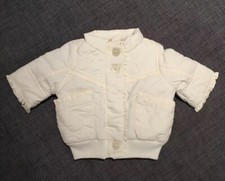 Giacca imbottita panna bambina