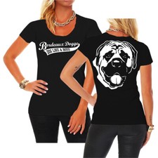 T-shirt donna bordeaux cane di