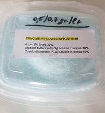 CONCIME 150gr NPK 30 10 10 X RIPRESA VEGETATIVA CONTRO STRESS SALINITA E VIROSI 