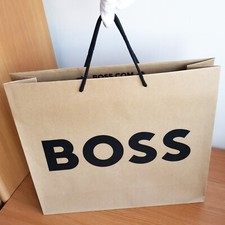 shopping bag HUGO BOSS busta carta shopper bustina regali acquisti vestito abito