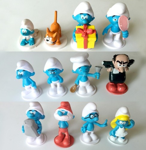 Puffi playset figure cake - 12,