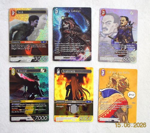 Final fantasy tcg lotto - tcg, 6