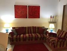 divano 3 posti, damascato, altezza 82 cm, profondità 90, lunghezza 220 cm