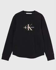 CALVIN KLEIN T-SHIRT MANICA LUNGA ARCHIVAL MONOLOGO NERO UOMO