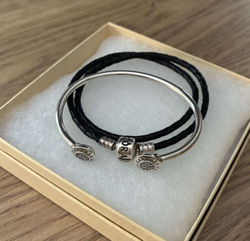 Pandora black leather - black,