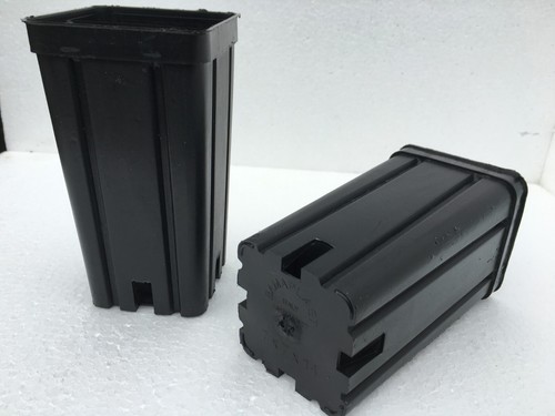 Vasi plastica quadrati 7x7x14 - plastica,