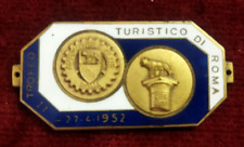 TARGA METALLO II TROFEO TURISTICO DI ROMA - 27/04/1952