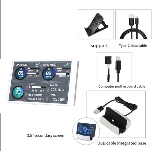 Monitor secondario usb 5 - secondario, c