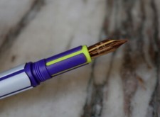Penna Stilo Waterman City IN Resina Grigio Viola & Giallo - Superbo Condizioni