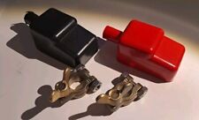 Kit coppia morsetti batteria in bronzo e cappucci - Perni differenziati 8 10 mm