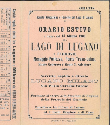 Milano lugano orario estivo - orario, 15