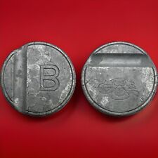 GETTONE TELEFONICO STET LETTERA B ZINCO TELEPHONE TOKEN ITALY RARO (R3)  2 Tipo