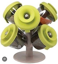 Contenitore Porta Spezie Organizer 6 Barattoli Pop Up Spice Rack Albero Vita
