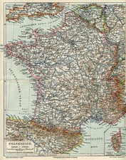 Francia Cartina Geografica Di