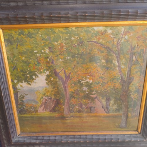 Quadro antico paesaggio bosco - antico,