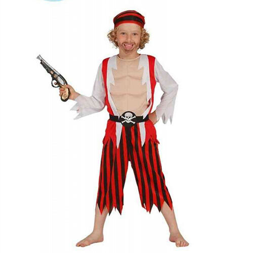 Costume pirata rosso bambino - pirata,