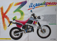 Pubblicità Advertising Italian Clipping 1991 MOTO ENDURO CAGIVA K3 50.
