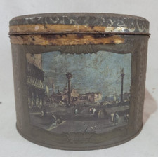 ANTICA LATTA CONFEZIONE DI BISCOTTI DORIA A TEMA VENEZIA VINTAGE ORSAGO TREVISO